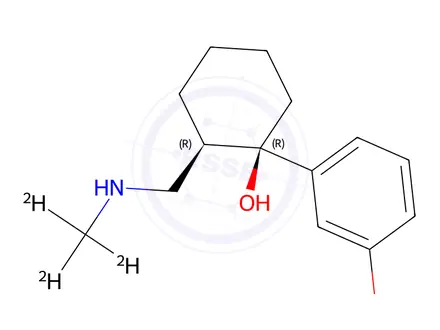 Chemical structure of (+)-N-Desmethyl Tramadol-d3