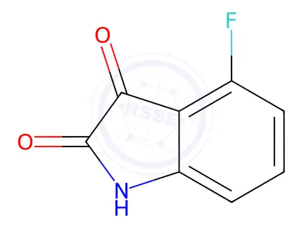 Chemical structure of 4-Fluoroindoline-2,3-dione