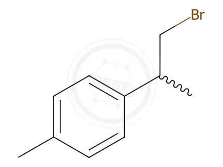 Chemical structure of 1-(1-Bromopropan-2-yl)-4-methylbenzene