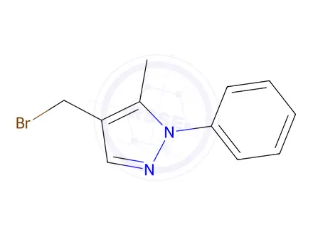 Chemical structure of 4-(Bromomethyl)-5-methyl-1-phenyl-1H-pyrazole