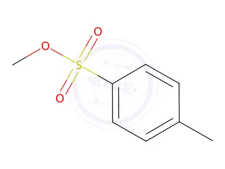 Chemical structure of methyl 4-methylbenzenesulfonate