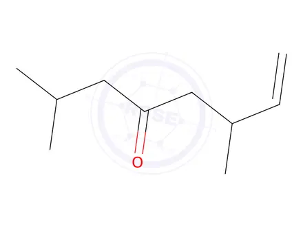 Chemical structure of 7-Octen-4-one, 2,6-dimethyl-