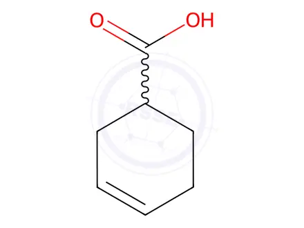 Chemical structure of 3-Cyclohexene-1-carboxylic Acid