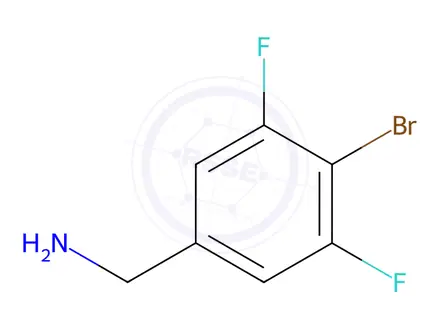 Chemical structure of 4-Bromo-3,5-difluorobenzylamine