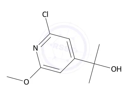 Chemical structure of 2-(2-Chloro-6-methoxypyridin-4-yl)propan-2-ol