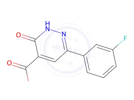 Chemical structure of 6-(3-fluorophenyl)-3-oxo-2,3-dihydropyridazine-4-carboxylic acid