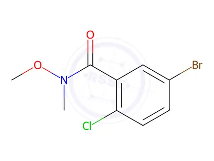 Chemical structure of 5-Bromo-2-chloro-N-methoxy-N-methylbenzamide