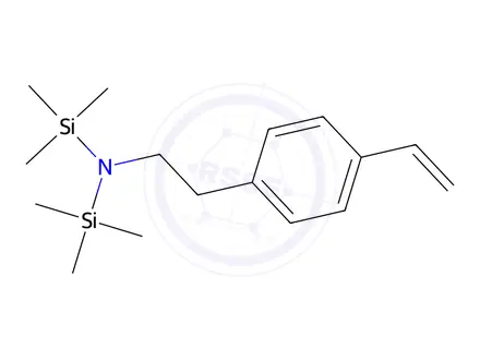 Chemical structure of 1,1,1-Trimethyl-N-(trimethylsilyl)-N-(4-vinylphenethyl)silanamine