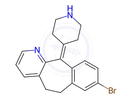 Chemical structure of 8-Deschloro-8-bromo Desloratadine