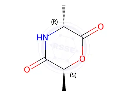 Chemical structure of (3R,6S)-3,6-Dimethylmorpholine-2,5-dione