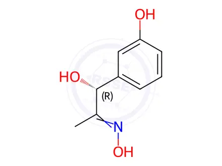 Chemical structure of (R)-1-Hydroxy-1-(3-hydroxyphenyl)propan-2-one oxime