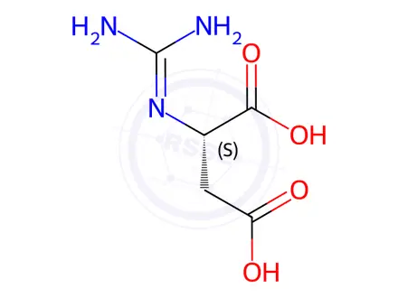 Chemical structure of Guanidinosuccinic acid