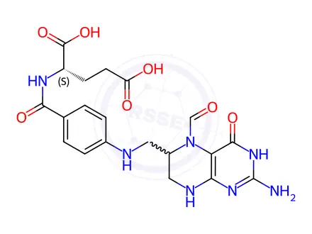 Chemical structure of Folic Acid Impurity 37 (Folinic Acid) (Folic Acid USP Related Compound A)