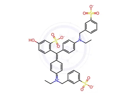 Chemical structure of Fast Green Fcf