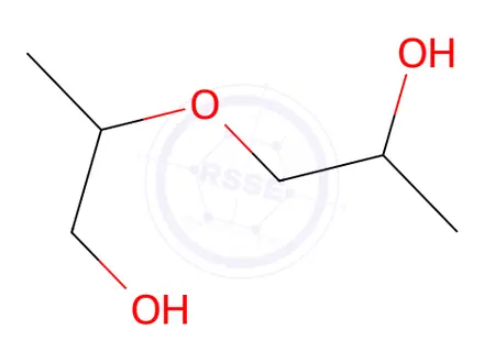 Chemical structure of Propanol, 1(or 2)-(2-hydroxymethylethoxy)-, monobenzoate