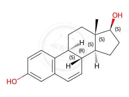 Chemical structure of 6,7-Dehydro Estradiol