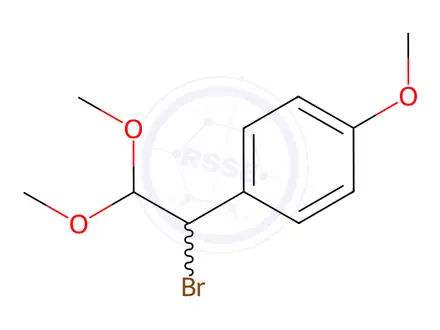 Chemical structure of 1-(1-Bromo-2,2-dimethoxyethyl)-4-methoxybenzene