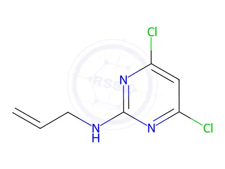 Chemical structure of N-allyl-4,6-dichloropyriMidin-2-aMine