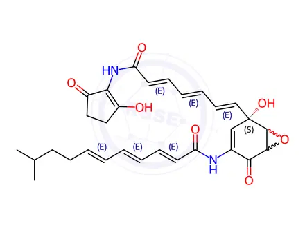 Chemical structure of Manumycin E