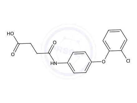 Chemical structure of 4-((4-(2-Chlorophenoxy)phenyl)amino)-4-oxobutanoic acid