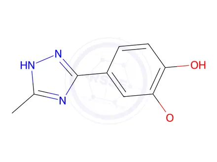 Chemical structure of 2-Methoxy-4-(3-methyl-1H-1,2,4-triazol-5-yl)phenol