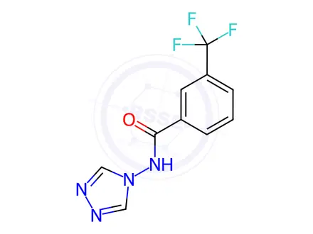 Chemical structure of N-(4H-1,2,4-triazol-4-yl)-3-(trifluoromethyl)benzamide