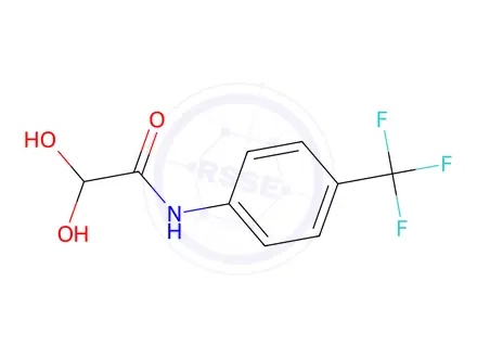 Chemical structure of 2,2-Dihydroxy-N-(4-(trifluoromethyl)phenyl)acetamide