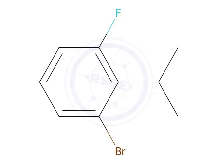 Chemical structure of 1-Bromo-3-fluoro-2-isopropylbenzene