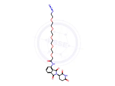 Chemical structure of Pomalidomide-PEG5-N3