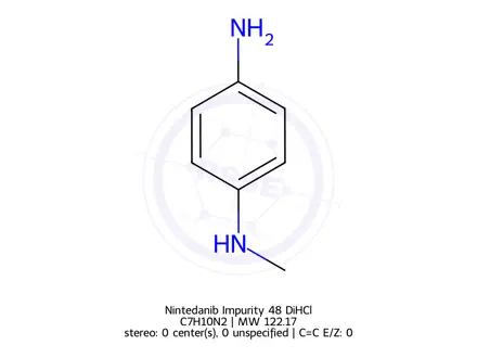Chemical structure of Nintedanib Impurity 48 DiHCl