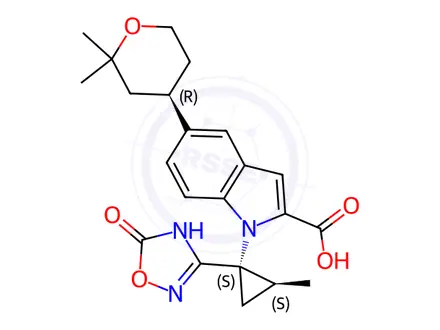 Chemical structure of Orforglipron Impurity 326