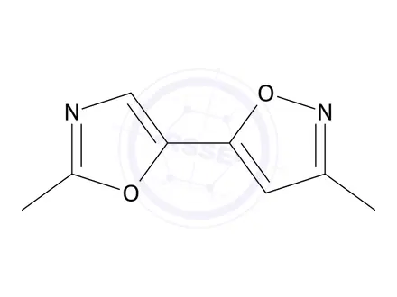 Chemical structure of 3-Methyl-5-(2-methyloxazol-5-yl)isoxazole