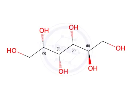Chemical structure of D-Glucitol,polymer with(chloromethyl)oxirane