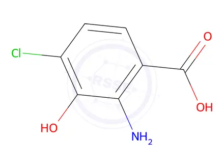 Chemical structure of 2-Amino-4-chloro-3-hydroxybenzoic acid