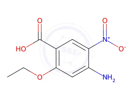 Chemical structure of 4-amino-2-ethoxy-5-nitrobenzoic acid