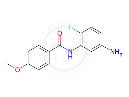 Chemical structure of N-(5-Amino-2-fluorophenyl)-4-methoxybenzamide