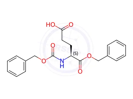 Chemical structure of N-Carbobenzyloxy-L-glutamic Acid O-Benzyl Ester