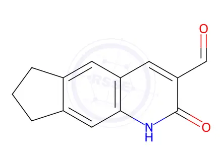 Chemical structure of 2-Oxo-2,6,7,8-tetrahydro-1H-cyclopenta[g]quinoline-3-carbaldehyde