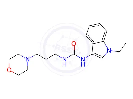 Chemical structure of 1-(1-Ethyl-1H-indol-3-yl)-3-(3-morpholinopropyl)urea