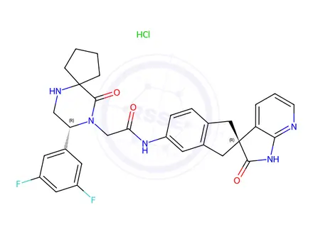 Chemical structure of MK-3207 Hydrochloride