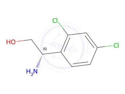 Chemical structure of (S)-2-Amino-2-(2,4-dichlorophenyl)ethanol