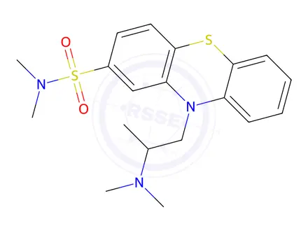 Chemical structure of Phenothiazine-2-sulfonamide, 10-(2-(dimethylamino)propyl)-N,N-dimethyl-