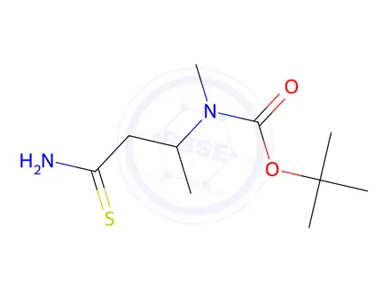 Chemical structure of Tert-butyl (4-amino-4-thioxobutan-2-yl)(methyl)carbamate