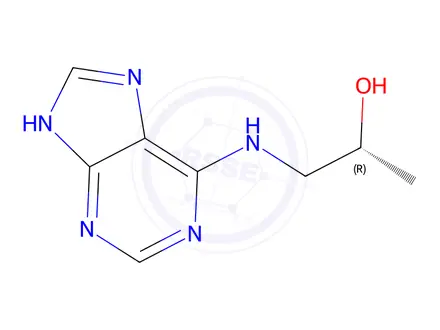 Chemical structure of (2R)-1-(9H-Purin-6-ylamino)-2-propanol