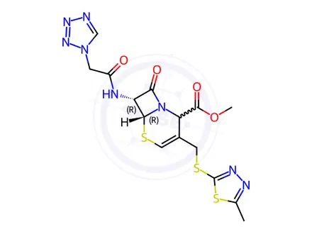 Chemical structure of cefazolin delta-3-methyl ester