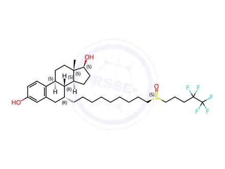 Chemical structure of Fulvestrant R Enantiomer