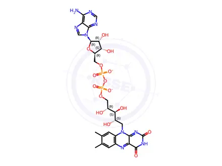 Chemical structure of Flavin Adenine Dinucleotide Disodium Salt ·xHydrate
