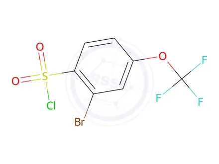 Chemical structure of 2-Bromo-4-(trifluoromethoxy)benzenesulfonyl Chloride