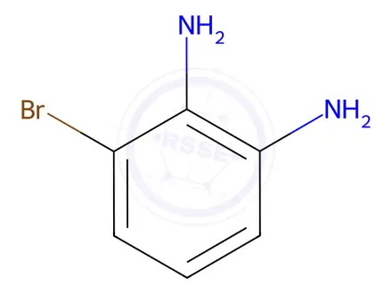Chemical structure of 3-Bromobenzene-1,2-diamine