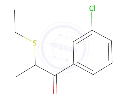 Chemical structure of 1-(3-Chlorophenyl)-2-(ethylthio)propan-1-one
